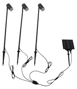 Myric Lampă cu celule solare w/Vârf de pământ 3 pcs. Negru - Lindby