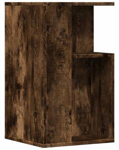 Masă laterală, stejar fumuriu, 35x35x60 cm, lemn compozit