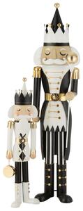 Set 2 figurine Nutcracker,metal, alb-negru, 166 cm 106 cm