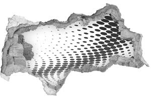 Autocolant de perete gaură 3D fundal geometrică