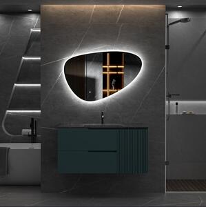 Erga Amelia, oglindă LED asimetrică 100x70 cm, 3630 lm, 3 culori de lumină, iluminare din spate, ERG-V01-407-1070-00