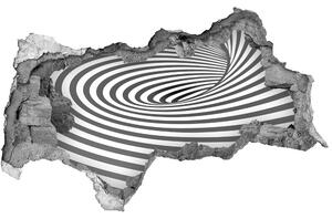 Autocolant de perete gaură 3D în spirală benzi