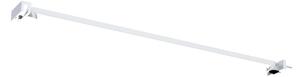 Erga Paris, suport de colț pentru paravane de duș cu grosimea sticlei 6/8/10 mm, lungime 45 cm, alb mat, ERG-V02-PARIS-BAR45-WH