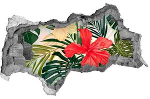 Autocolant gaură 3D flori Hawaii