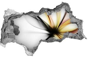 Autocolant de perete gaură 3D floare abstract