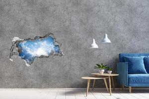Autocolant 3D gaura cu priveliște Nori pe cer