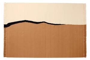 Soil Kelim Covor 170x240 Întuneric Nisip/Off-White - Ferm Living