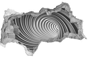 Autocolant 3D gaura cu priveliște vârtej abstract