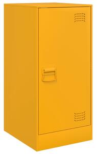 Dulap, galben muștar, 34,5x39x73 cm, oțel