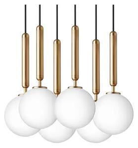 Miira 6 Candelabru Brass/Opal White - Nuura