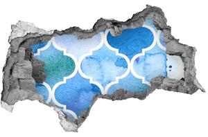 Autocolant de perete gaură 3D fundal marocan