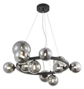 Naelen Round Lustră Pendul Black/Smoke - Lucande