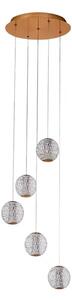 Ismenia 5 LED Lustră Pendul Alamă - Lucande