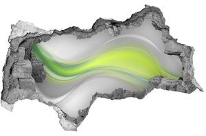 Fototapet 3D gaură în perete valuri abstracte