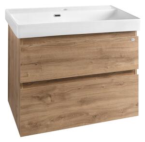 Aqualine Aqualine, Dulap lavoar ALTAIR 76x60x37cm, stejar Emporio, AI388
