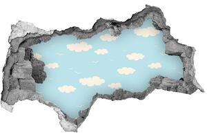 Autocolant gaură 3D nor