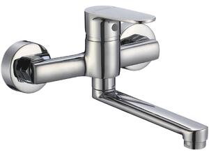 Kuchinox Pana, baterie lavoar/lavoar cu montare pe perete L-205, distanță 150 mm, cromat, LAV-BKN_050D