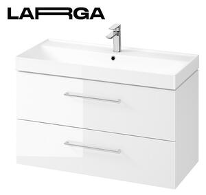 Cersanit Larga, dulap pentru lavoar suspendat 100cm, alb lucios, S932-076