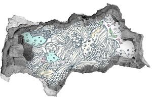 Autocolant gaură 3D Lumea colorată a naturii