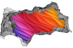 Autocolant de perete gaură 3D muntele Everest