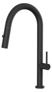 Gamma Slender 2, baterie înaltă pentru chiuvetă, negru mat, GMA-BS2-BK
