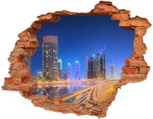 Autocolant de perete gaură 3D Dubai