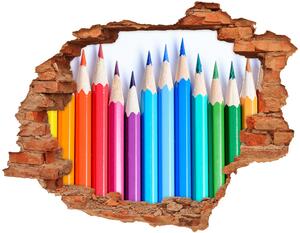 Autocolant gaură 3D creioane colorate