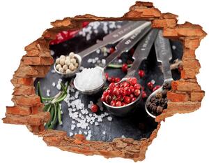 Autocolant un zid spart cu priveliște Ierburi și condimente