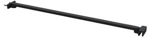 Erga Paris, suport de colț pentru paravane de duș cu grosimea sticlei 6/8/10 mm, lungime 60 cm, negru mat, ERG-V02-PARIS-BAR60-BK