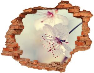 Autocolant de perete gaură 3D floare de cires