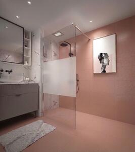 Erga Paris, Paravan de duș walk-in 80x200 cm, sticlă transparentă/mată 8mm, profil cromat, ERG-V02-PARIS-080x200-MF-CR