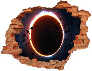 Fototapet un zid spart cu priveliște Eclipsă