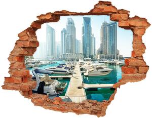 Autocolant un zid spart cu priveliște Marina in Dubai