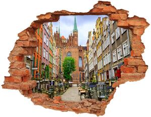 Autocolant un zid spart cu priveliște Polonia Gdańsk