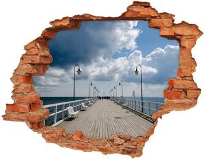 Autocolant gaură 3D Pier în Orłowo