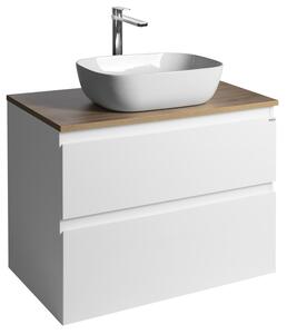 Aqualine Aqualine, dulap ALTAIR cu blat 78,5 cm, stejar alb/emporio, AI280-02