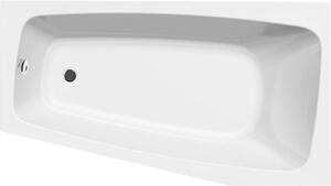 Aqualine Aqualine, cada BEROUNKA 160x90x41cm, dreapta, alb, A1691