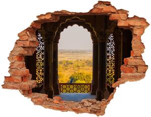 Fototapet un zid spart cu priveliște Agra Fort, India
