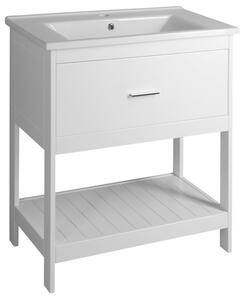 Aqualine Aqualine, dulap de lavoar ETIDE 71,5x85x44 cm, alb mat, ET725