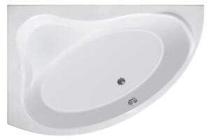 Aqualine Aqualine, cada ORAVA 150x90x38cm fara picioare, stanga, alba, G1590