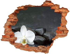 Autocolant un zid spart cu priveliște Orhidee
