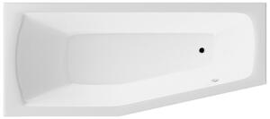 Aqualine Aqualine, cada OPAVA 160x70x44cm fara picioare, stanga, alba, C1670