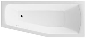 Aqualine Aqualine, cada OPAVA 160x70x44cm fara picioare, dreapta, alba, A1671