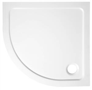 Aqualine Aqualine, cada din marmură turnată TECMI, sfert de cerc 90x90x3 cm, R55, PQ559