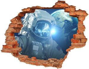 Autocolant gaură 3D Cosmonaut