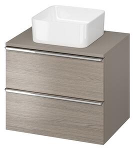 Cersanit - Dulap de perete VIRGO sub chiuveta cu blat de 60 cm, stejar gri-crom, S522-022
