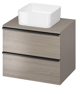 Cersanit - Dulap de perete VIRGO sub chiuveta cu blat 60cm, stejar gri-negru, S522-023
