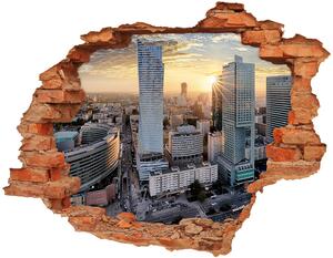 Autocolant gaură 3D Varșovia, Polonia