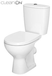 Cersanit ARTECO - WC combi + scaun antibacterian cu funcție de închidere lentă, deșeuri orizontale, K667-052