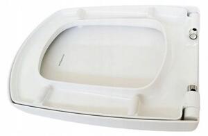 Scaun WC Cersanit Carina cu cadere lenta, alb, K98-0069